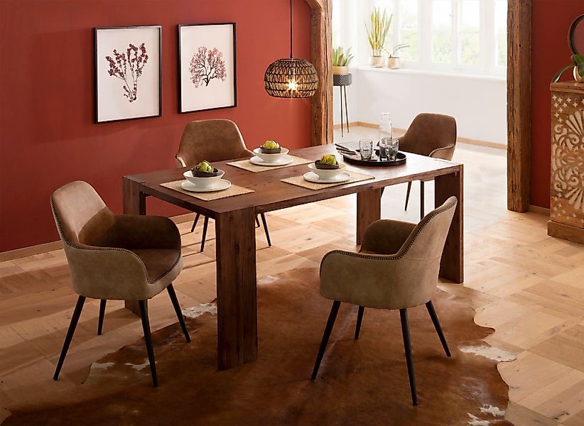 Home affaire Esstisch "Marbella" aus massivem Akazienholz günstig online kaufen