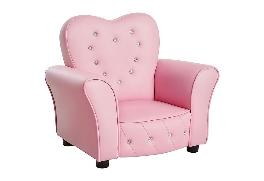 furnicato Kindersessel Kindersofa Holzfüße 59x41,5x49 cm Rosa (1-St) günstig online kaufen