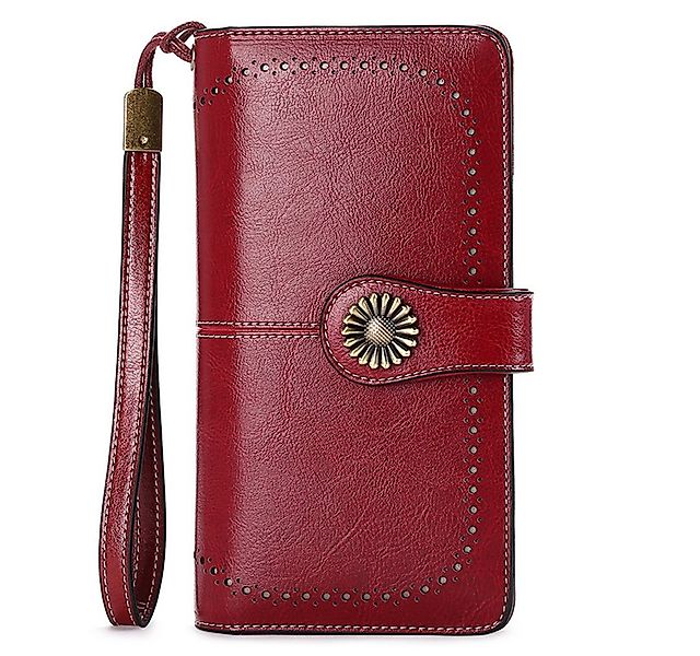 PFCTART Brieftasche Damen Langes Leder Portemonnaie mit Reißverschluss (Clu günstig online kaufen