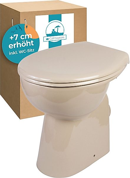 Calmwaters Tiefspül-WC Stand-WC spülrandlos mit Erhöhung, günstig online kaufen