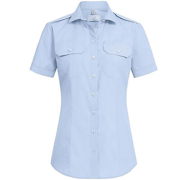 GREIFF Kurzarmbluse Greiff SIMPLE Damen Pilotbluse Kurzarm New-Kent Regular günstig online kaufen