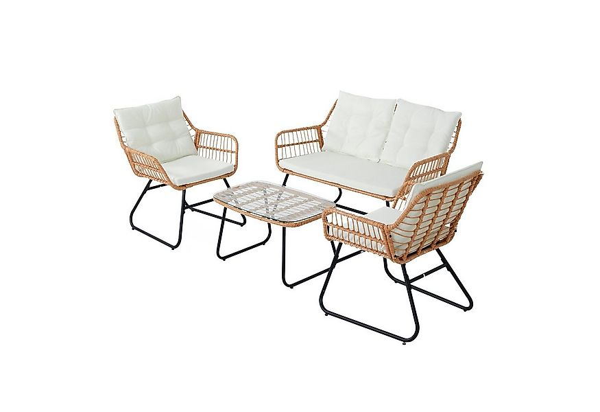 SVITA Gartenlounge-Set CAPRI, (Set, Tisch mit einem Stuhl und zwei Bänken), günstig online kaufen