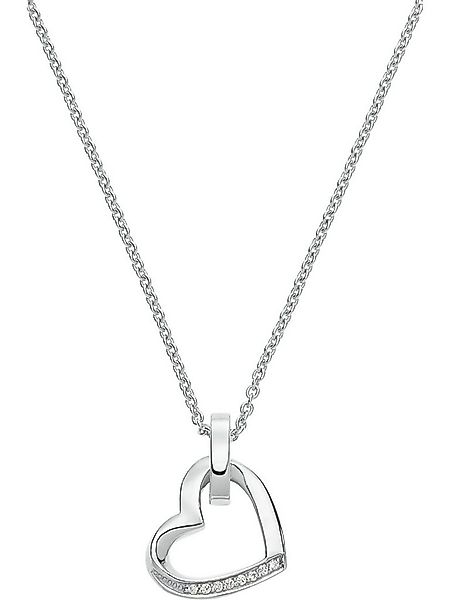 JETTE Silberkette JETTE Damen-Kette 8 Zirkonia Herz, TWISTED HEART günstig online kaufen