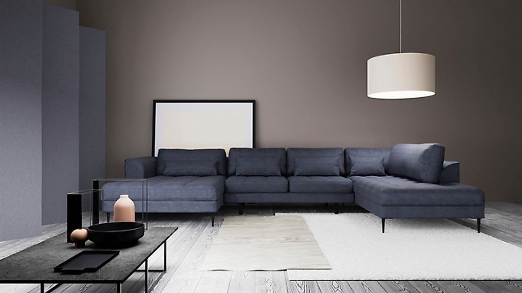 TRENDMANUFAKTUR Wohnlandschaft »Luzi, gemütliches Sofa, extra viel Platz, v günstig online kaufen