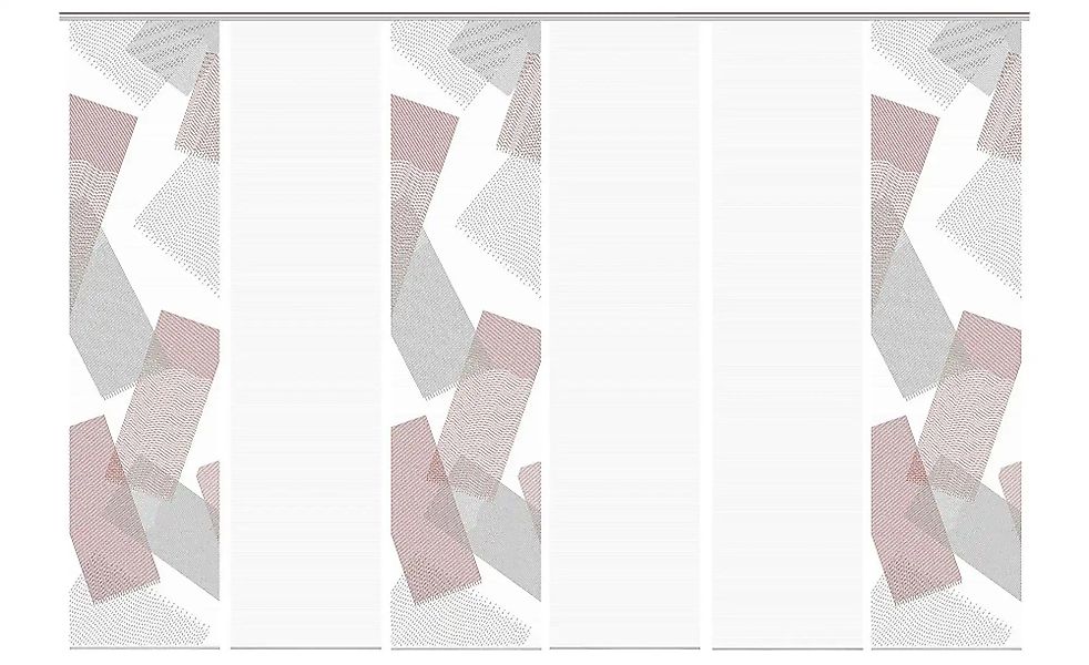 VISION S Schiebevorhang   ¦ rot ¦ Synthetik ¦ Maße (cm): B: 60 H: 260 Gardi günstig online kaufen