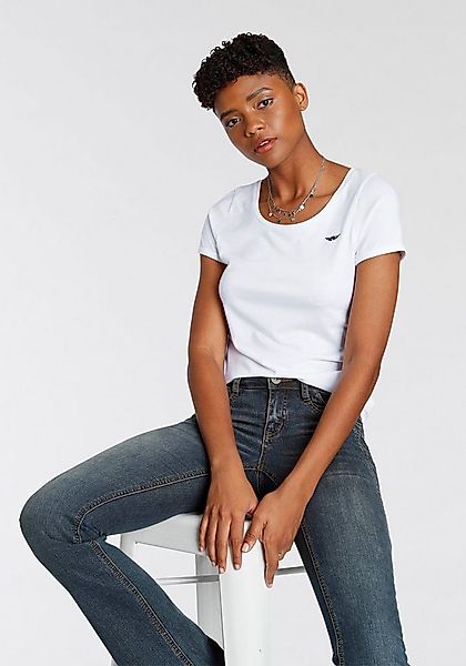 Arizona T-Shirt Kurzarm, figurbetont, Basic-Stil, aus Baumwollmischung günstig online kaufen