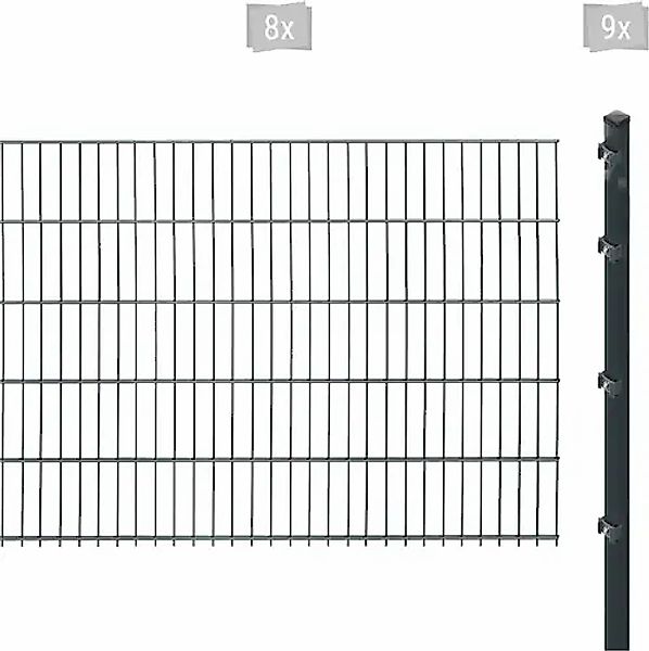 Arvotec Doppelstabmattenzaun »ESSENTIAL 103 zum Einbetonieren« Zaunhöhe 103 günstig online kaufen