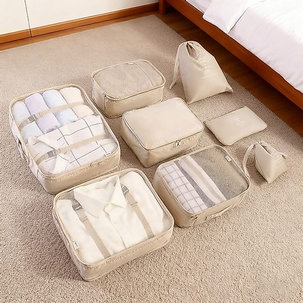 REDOM Kofferorganizer 8-teiliges Reiseaufbewahrungsset Gepäckorganizer-Set günstig online kaufen