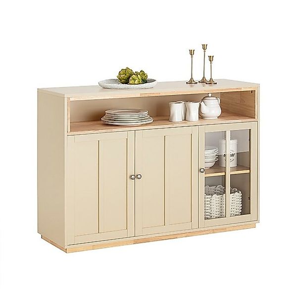 SoBuy Buffet Sideboard mit 3 Türen Küchenschrank Kommode TV-Schrank FSB80-M günstig online kaufen