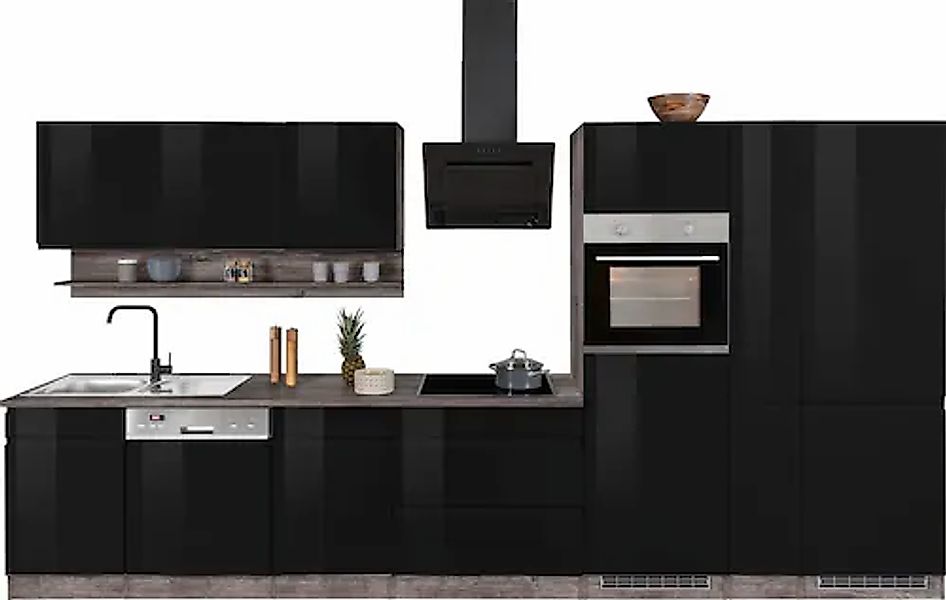 HELD MÖBEL Küchenzeile »Virginia«, Breite 390 cm, ohne E-Geräte günstig online kaufen