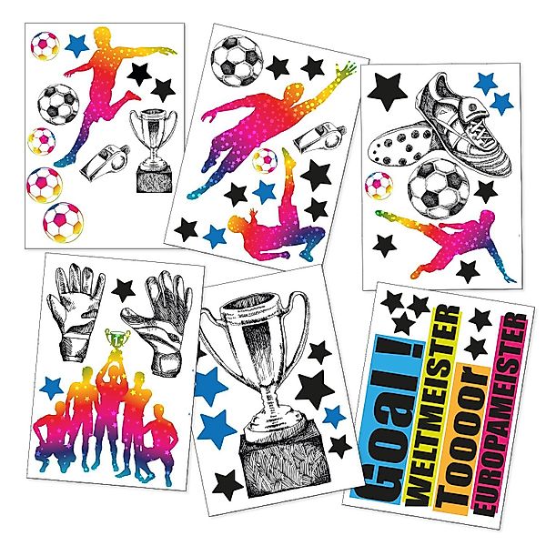 Sunnywall Wandtattoo Fussball Wandsticker Wandtattoo (6 günstig online kaufen