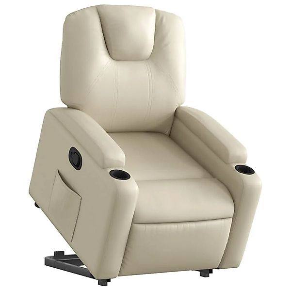 vidaXL Relaxsessel mit Aufstehhilfe Creme Kunstleder 3204431 günstig online kaufen