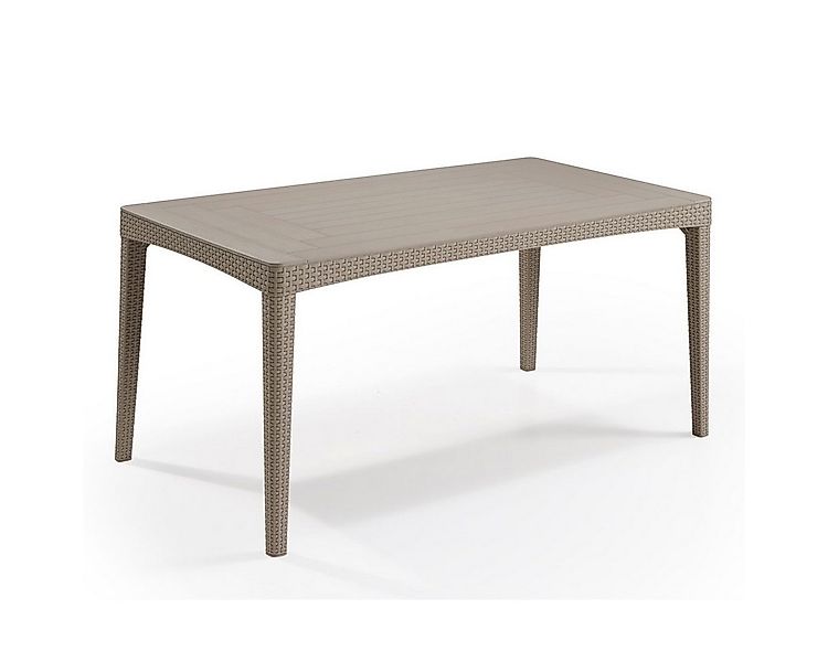 Allibert Gartentisch Allibert Girona Tisch Cappuccino wetterfest, Garten, O günstig online kaufen