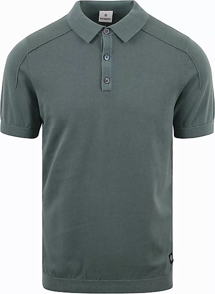 Blue Industry Knitted Poloshirt Grün - Größe L günstig online kaufen