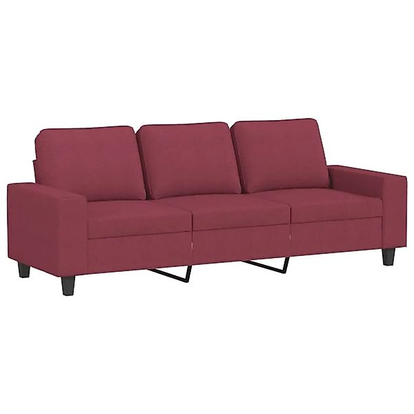 vidaXL 3-Sitzer-Sofa Weinrot 180 cm Stoff 359405 günstig online kaufen
