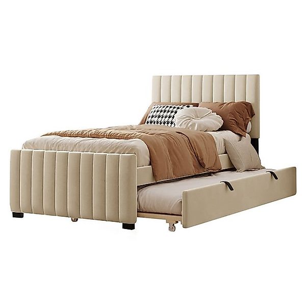 MODFU Polsterbett Funktionsbett,Doppelbett,mit Ausziehbett (90 x 190 cm), o günstig online kaufen