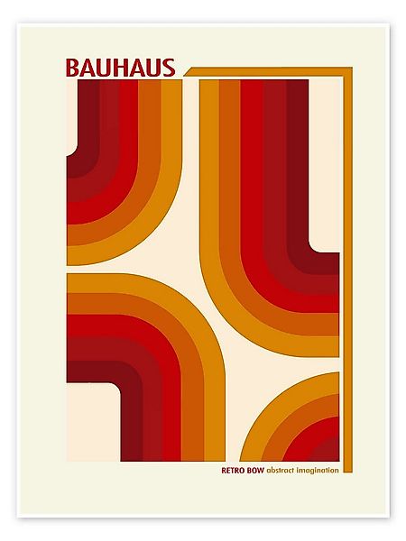 Posterlounge Wandbild Bauhaus - Retro Bow, Mandy Reinmuth, erhältlich als P günstig online kaufen