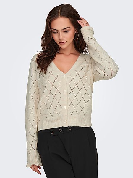 JDY Strickjacke JDYLETTY L/S V-NECK STRUC günstig online kaufen