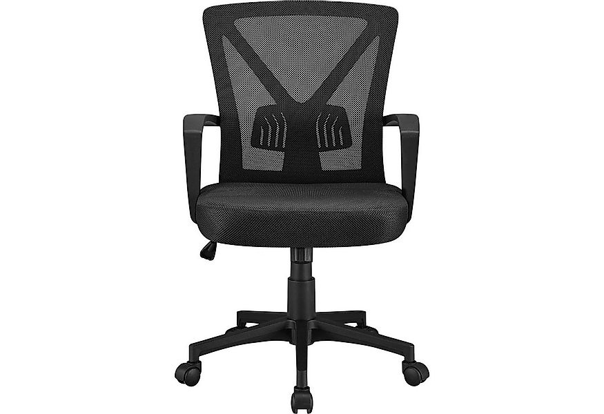 Yaheetech Schreibtischstuhl, Bürostuhl mit Wippfunktion höhenverstellbar günstig online kaufen