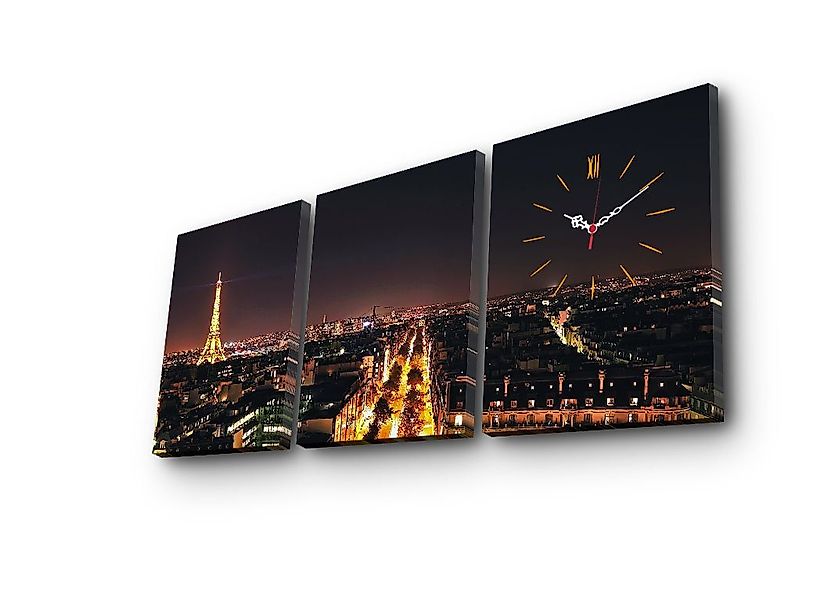 Wallity Wanduhr 100% SUEDE CANVAS, 30 x 40 cm (3 Pieces) A3615 günstig online kaufen