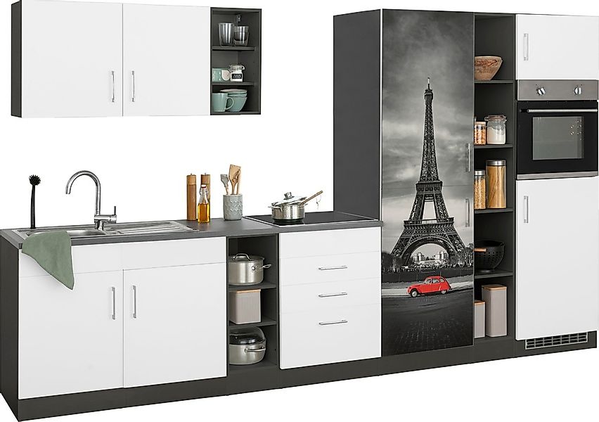 KOCHSTATION Küchenzeile »KS-Paris«, ohne E-Geräte, Breite 340 cm günstig online kaufen