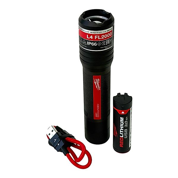 Milwaukee Baustrahler L4 FL2000-301 Akku Taschenlampe günstig online kaufen
