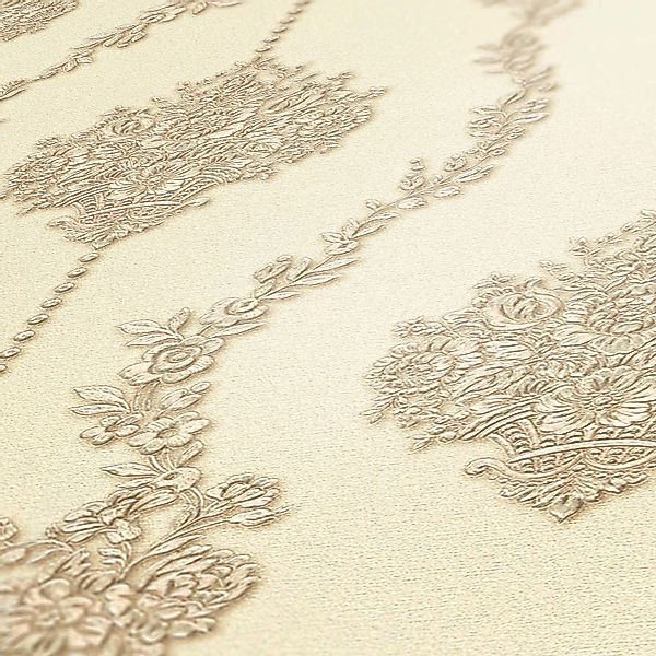 Tadessi Tapete Barock Alessia M1 No 2510 Vliestapete Beige Creme Ornament B günstig online kaufen
