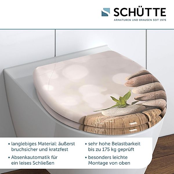 Schütte WC-Sitz »STONE PYRAMID« bruchsicher und kratzfest, Absenkautomatik, günstig online kaufen