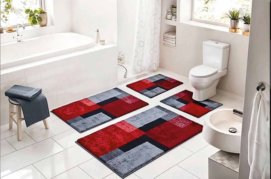 Grund Badematte "Atala" Höhe 20 mm rutschhemmend beschichtet fußbodenheizun günstig online kaufen