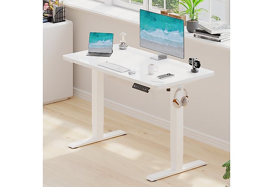 HOMALL Schreibtisch Höhenverstellbarer Schreibtisch mit 2-stufiger Memory-S günstig online kaufen