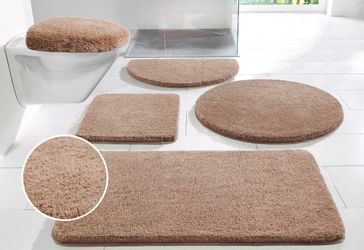 my home Badematte "Merida, Badvorleger, Badezimmer Teppich" Höhe 32 mm ruts günstig online kaufen