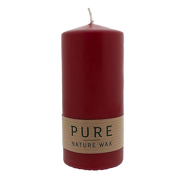 Richard Wenzel GmbH & Co. KG Formkerze PURE Natural Wax Kerze - Karminrot 1 günstig online kaufen
