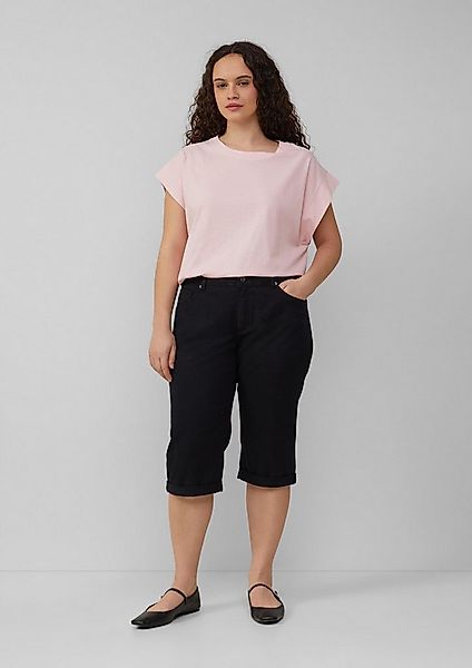 QS Jeansshorts Jeans-Hose Jeans / Curvy Fit / Mid Rise / Capri Length günstig online kaufen