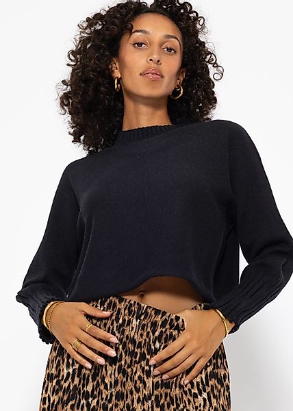 SASSYCLASSY Strickpullover Oversize Strickpullover Damen kurz günstig online kaufen