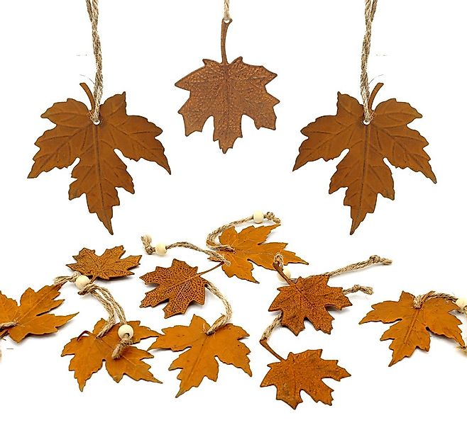 LB H&F Lilienburg Dekohänger 12er Set Herbstdeko Herbstanhänger Herbstblätt günstig online kaufen