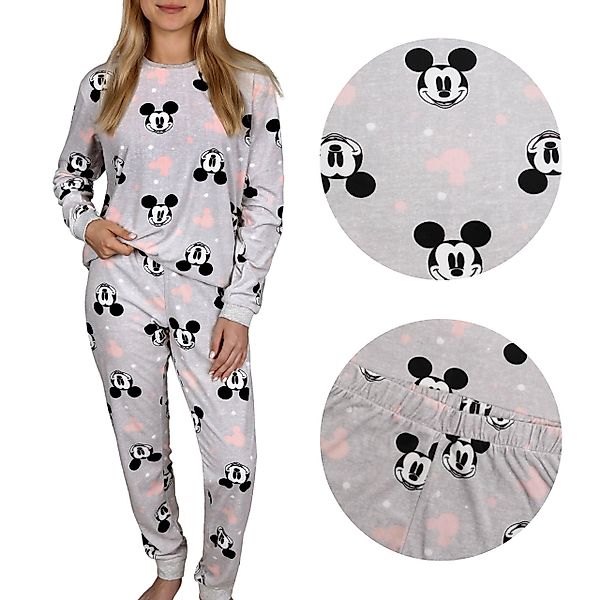 Sarcia.eu Schlafanzug Mickey Mouse Damen-Pyjama, grau günstig online kaufen