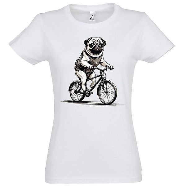Youth Designz Print-Shirt Mops Fahrrad Damen günstig online kaufen