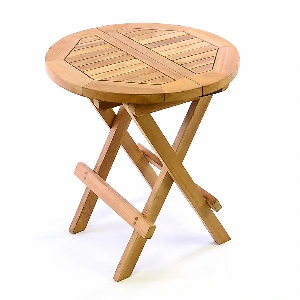 VCM Gartentisch "Beistelltisch Blumen Hocker Tisch klappbar Teak" günstig online kaufen