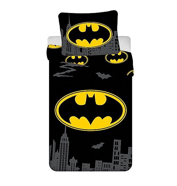 Batman Bettwäsche Set The Emblem Größe: 140x200 cm, 70x90 cm, 100% Baumwoll günstig online kaufen