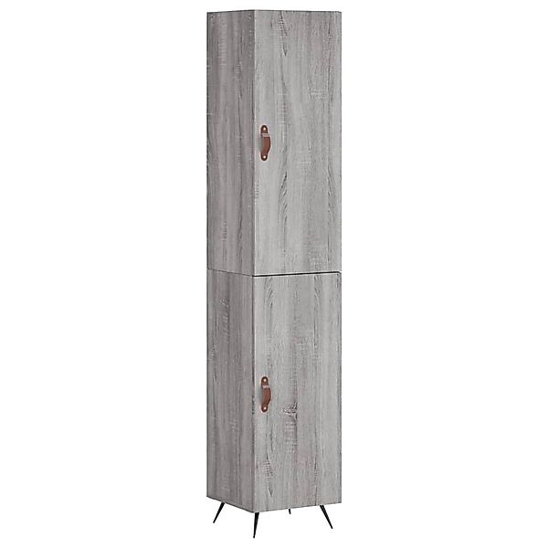 vidaXL Highboard Grau Sonoma 34,5x34x180 cm Holzwerkstoff 3198767 günstig online kaufen
