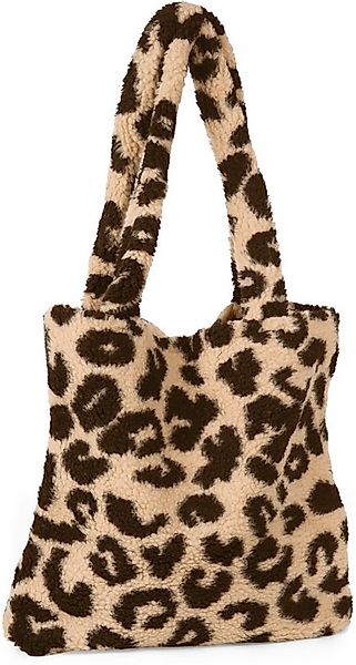 styleBREAKER Schultertasche Leo Shopper Teddyfell Optik (1-tlg) günstig online kaufen
