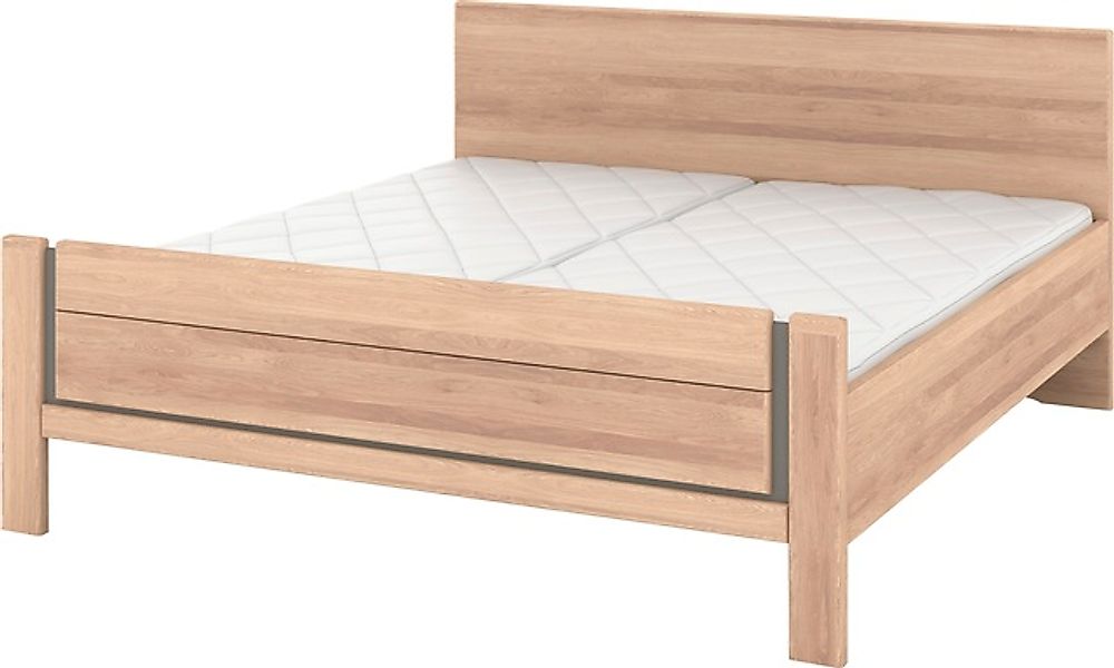 Musterring Holzbett »Sorrent, Bettgestell, Bettrahmen, teilmassiv Eiche«, ( günstig online kaufen