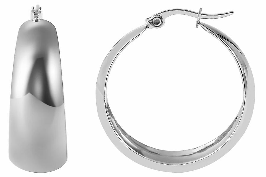 Adelia´s Paar Creolen "Damen Ohrringe – Creole aus Edelstahl" Ein kleines G günstig online kaufen