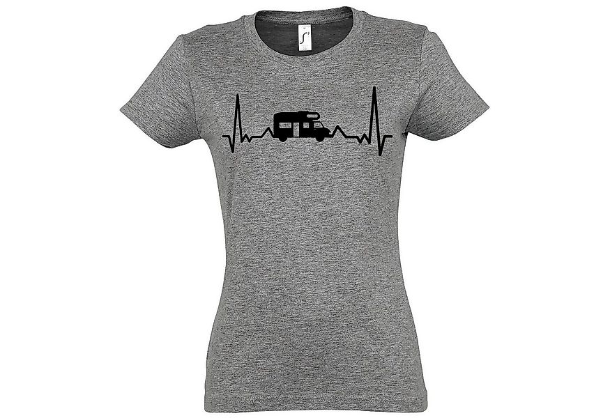 Youth Designz T-Shirt Camping Herzschlag Damen Shirt mit lustigem Capming F günstig online kaufen