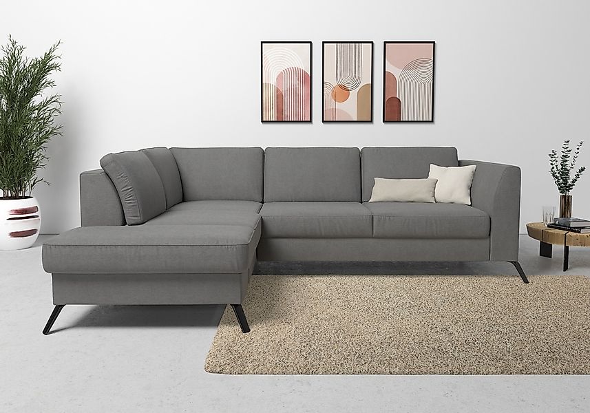sit&more Ecksofa "Olsen L-Form", inklusive Sitztiefenverstellung, wahlweise günstig online kaufen
