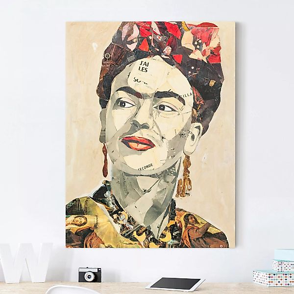 Leinwandbild Kunstdruck - Hochformat Frida Kahlo - Collage No.2 günstig online kaufen