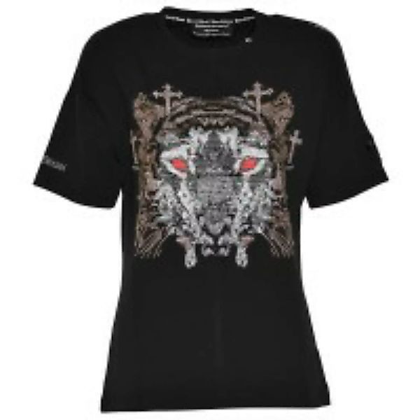 Damen T-Shirt Cross-Tiger black günstig online kaufen