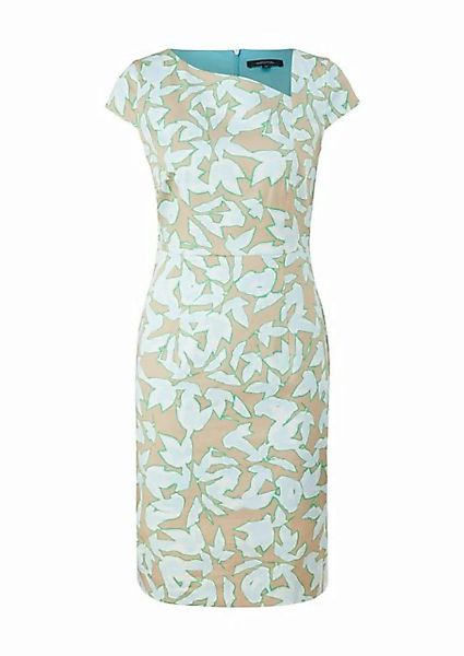 Comma Minikleid Kleid aus Baumwollsatin Ziernaht günstig online kaufen