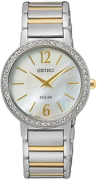 Seiko Solaruhr SUP469P1, Armbanduhr, Damenuhr, Perlmutt-Zifferblatt, günstig online kaufen