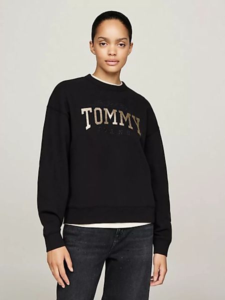 Tommy Jeans Sweatshirt mit glänzendem Logo günstig online kaufen